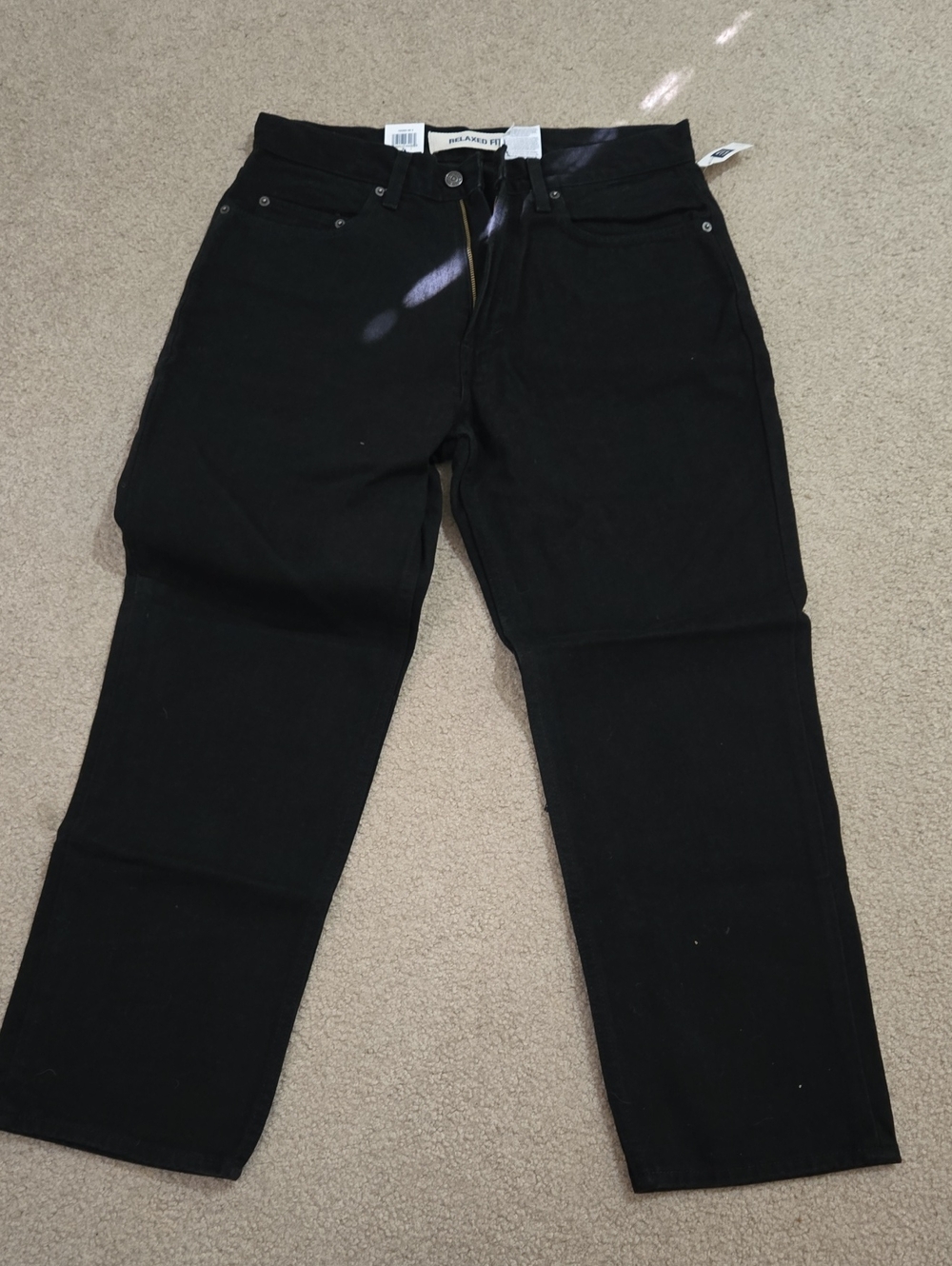 GAP Men's Black Relaxed Jeans